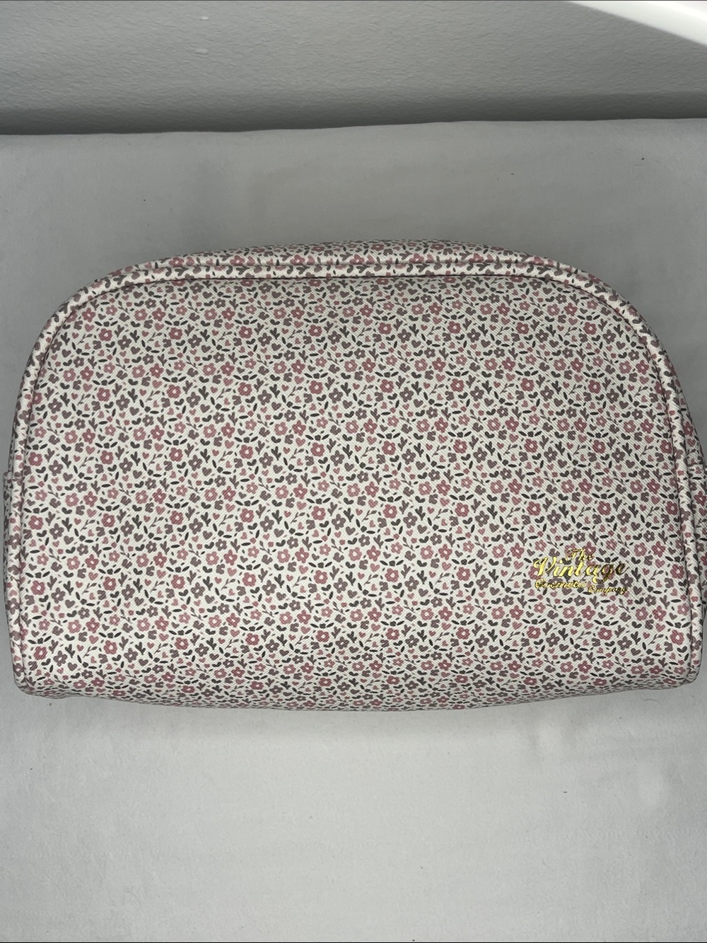 The Vintage Cosmetic Company Floral Print Cosmetic Bag